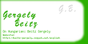 gergely beitz business card